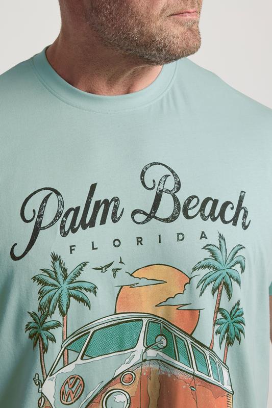 BadRhino Big & Tall Blue Palm Beach VW Graphic T-Shirt  4
