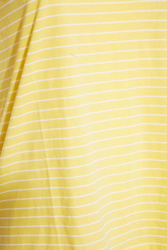 Curve Yellow Stripe Short Sleeve T-Shirt 4