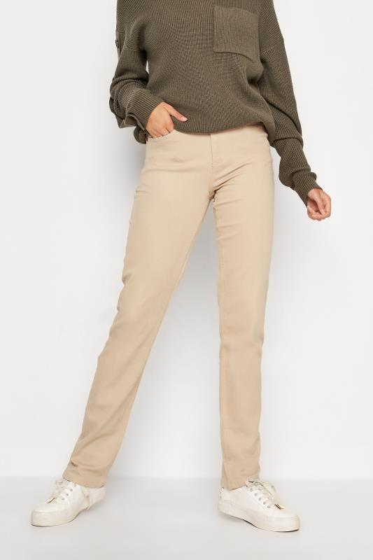 LTS Tall Women's Stone Brown IVY Straight Leg Jeans | Long Tall Sally 1