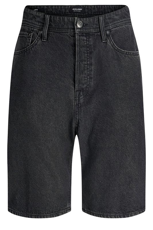 JACK & JONES Big & Tall Jeansshorts in Schwarz