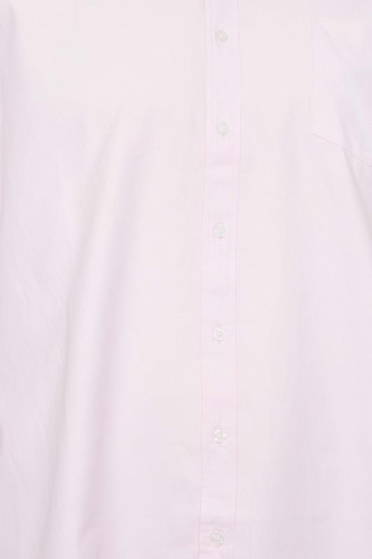 D555 Big & Tall Pink Long Sleeve Oxford Shirt | BadRhino 2