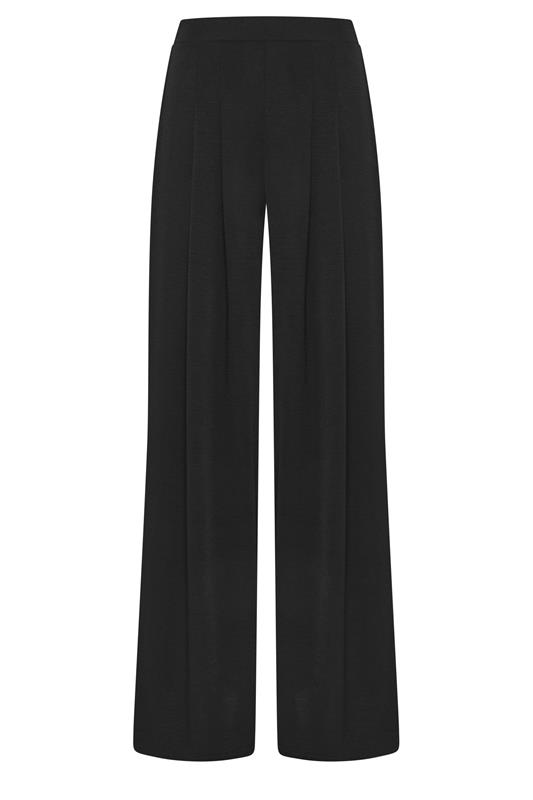 LTS Tall Women's Black Pleated Palazzo Wide Leg Trousers | Long Tall Sally 5