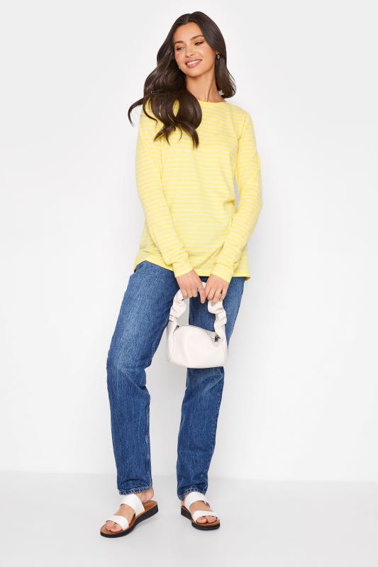 Tall Women's LTS Yellow Stripe T-Shirt | Yours Clothing 2