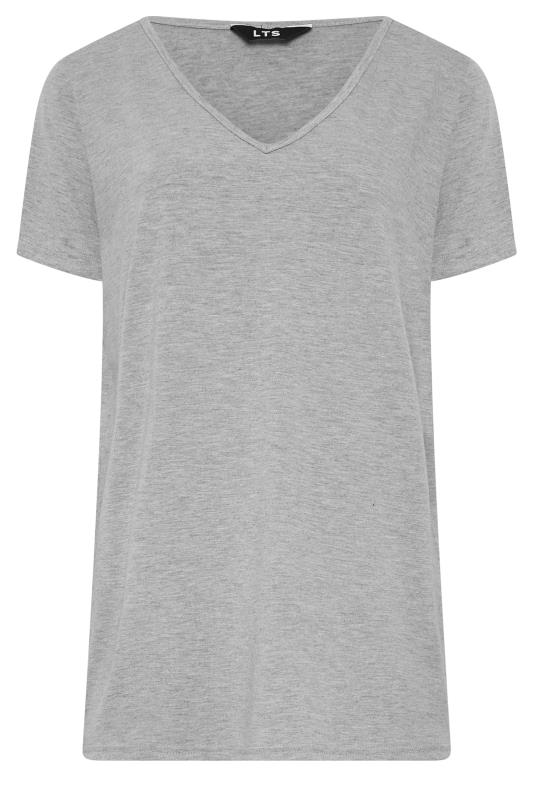 LTS Tall Women's Grey V-Neck T-Shirt | Long Tall Sally 6