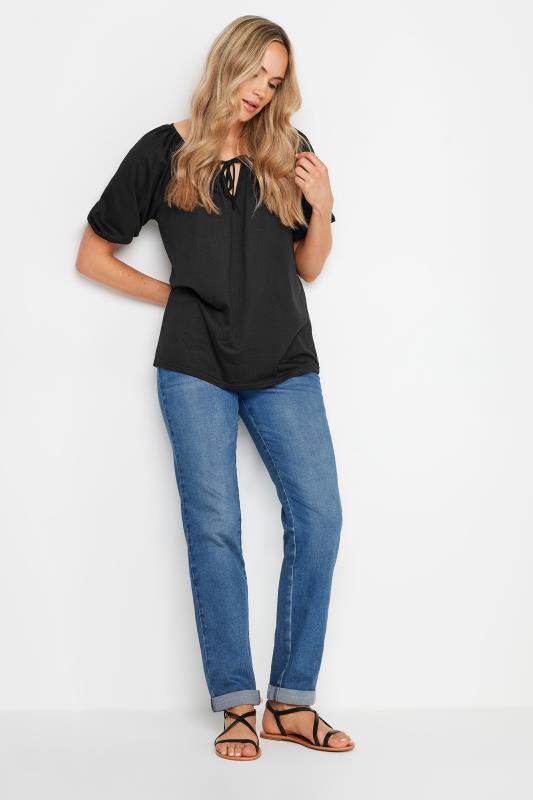 LTS Tall Black Keyhole Tie Top | Long Tall Sally 2