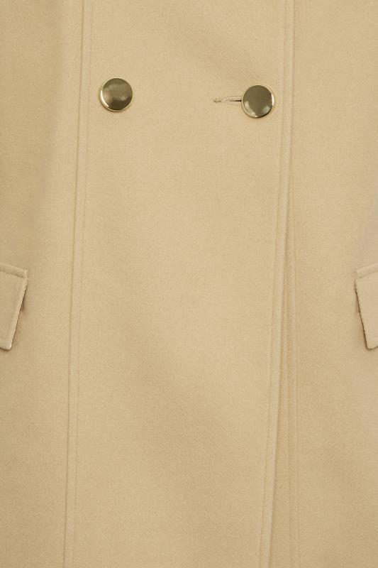 YOURS Plus Size Camel Brown Collared Formal Coat | Yours Clothing 6