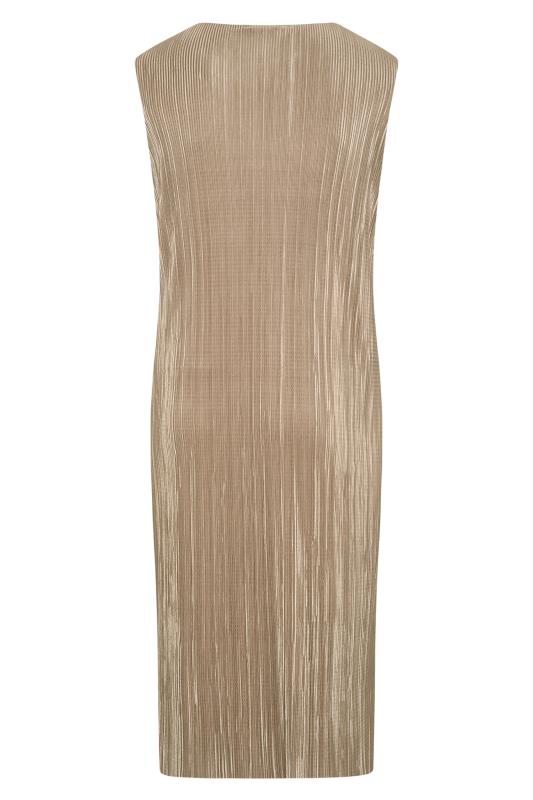 LIMITED COLLECTION Curve Gold Sleeveless Plisse Midi Dress_Y.jpg