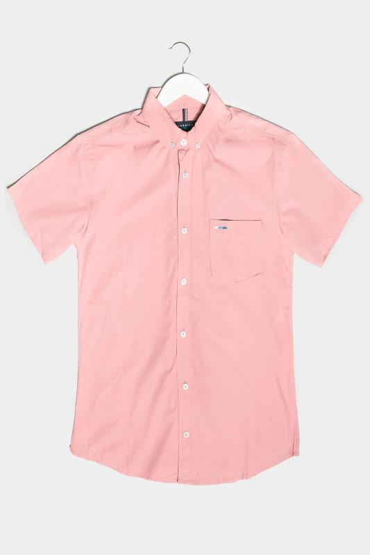 BadRhino Pink Cotton Poplin Short Sleeve Shirt_F.jpg