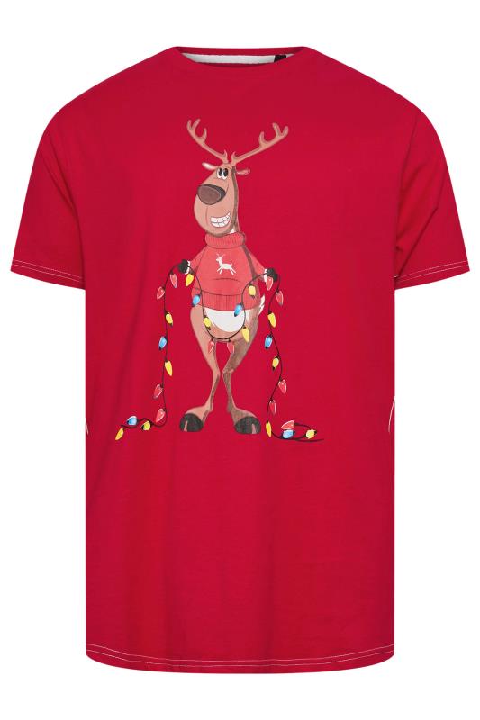 KAM Red Rudolph Graphic Print T-Shirt | BadRhino 3