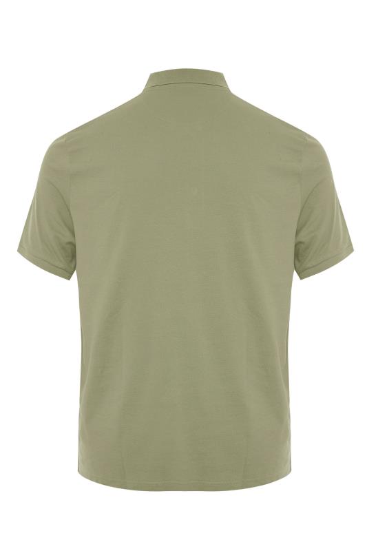 LYLE & SCOTT Moss Green Polo Shirt_BK.jpg