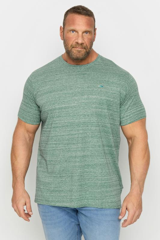 Men's  BadRhino Big & Tall Green Injected Slub Jersey T-Shirt