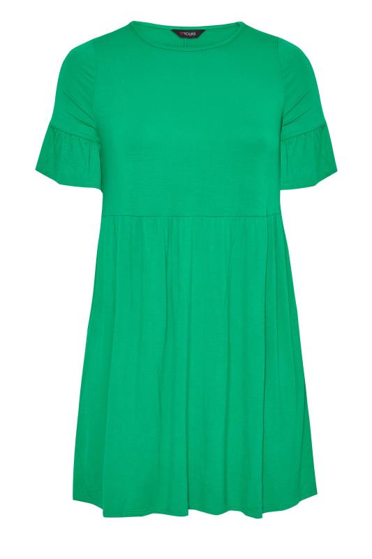 Plus Size Green Smock Tunic Dress | Yours Clothing 6