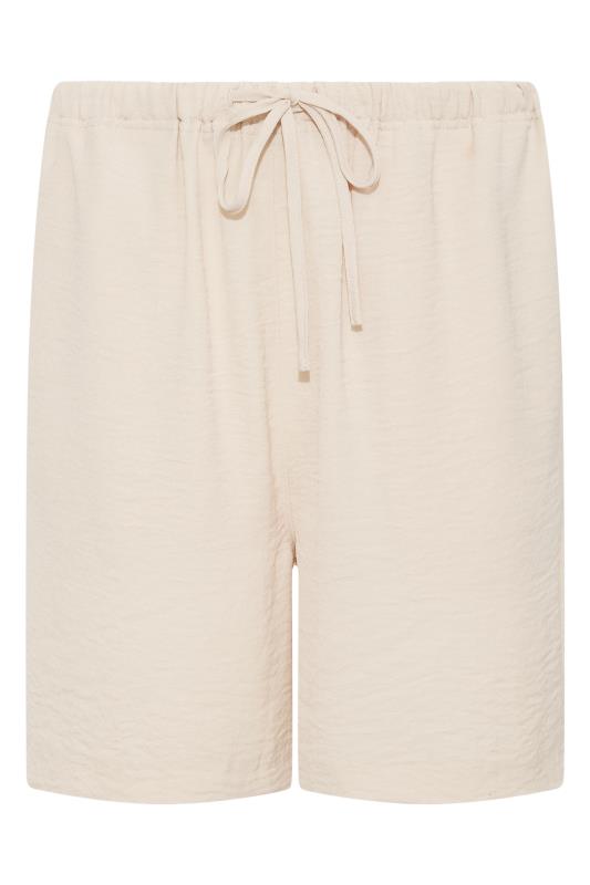 LTS Tall Natural Brown Linen Blend Shorts_F.jpg