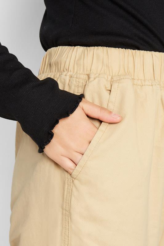 LTS Tall Women's Beige Brown Cargo Pocket Twill Trousers | Long Tall Sally 4