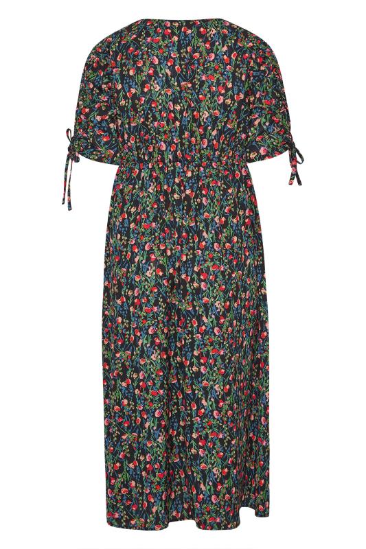 LIMITED COLLECTION Curve Floral Print Wrap Ruched Tea Dress_Y.jpg