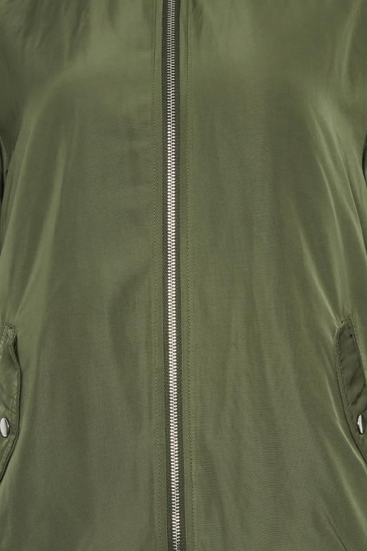 LTS Tall Women's Khaki Green Bomber Jacket | Long Tall Sally 8
