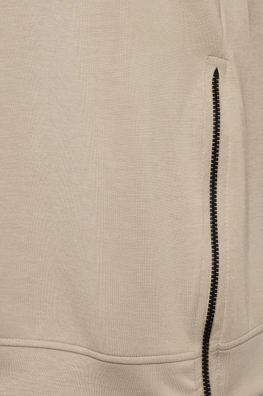 YOURS Curve Plus Size Beige Brown Split Side Sweatshirt | Yours Clothing 6
