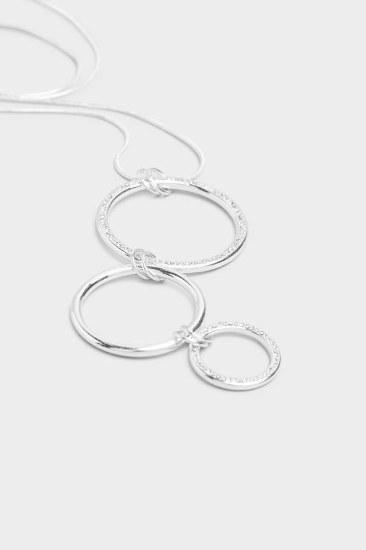 Silver Tone triple Circle Diamante Necklace_B.jpg