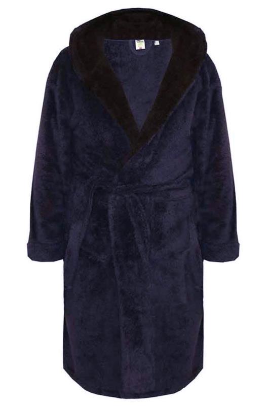D555 Navy Newquay Soft Dressing Gown | BadRhino 2
