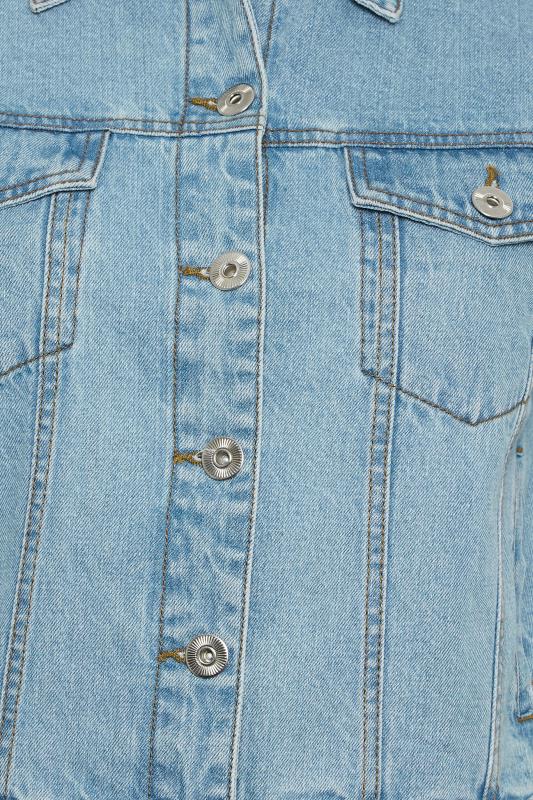 YOURS Plus Size Light Blue Denim Jacket | Yours Clothing 5
