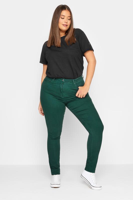 LTS Tall Women's Dark Green AVA Skinny Jeans | Long Tall Sally 2
