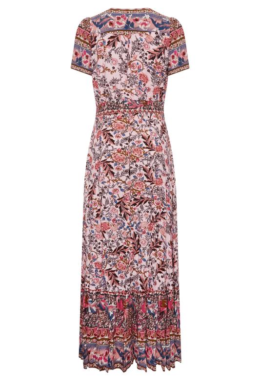LTS Tall Women's Pink Paisley Print Maxi Dress | Long Tall Sally 7