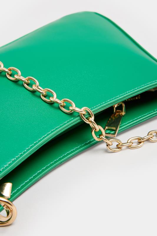 Green Detachable Chain Shoulder Bag | Yours Clothing 5