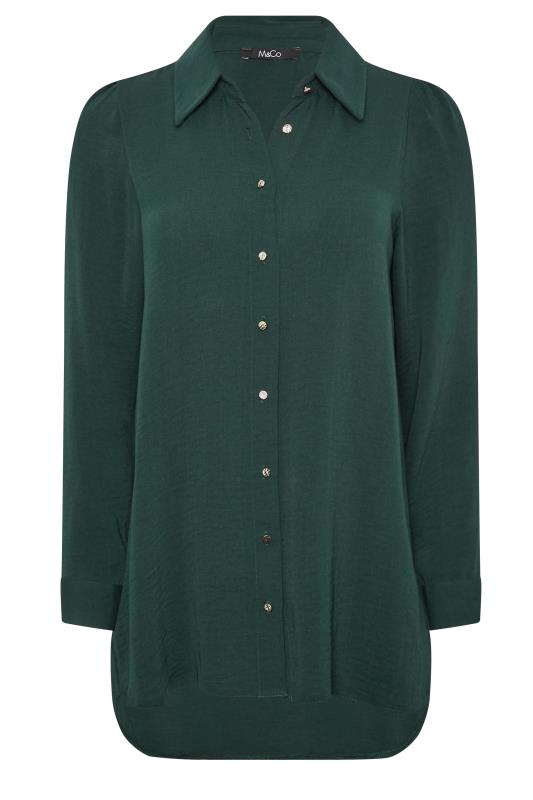M&Co Dark Green Tie Back Tunic Shirt | M&Co  6