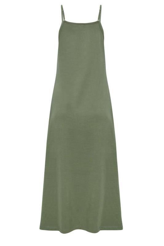 PixieGirl Khaki Green Strappy Maxi Slip Dress | PixieGirl 7
