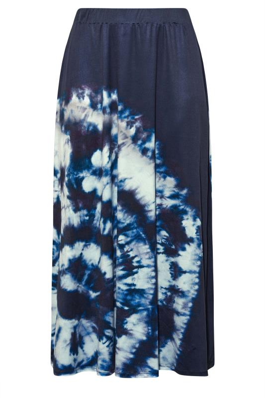Curve Blue Tie Dye Maxi Skirt 4