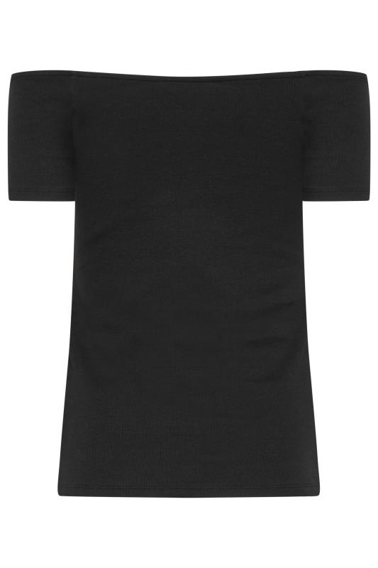 LTS Tall Women's Black Bardot Short Sleeve Top | Long Tall Sally 7