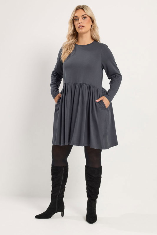 Plus Size Grey Dresses