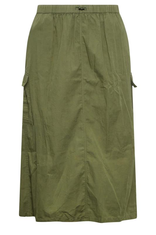 LIMITED COLLECTION Plus Size Green Parachute Skirt | Yours Clothing  5