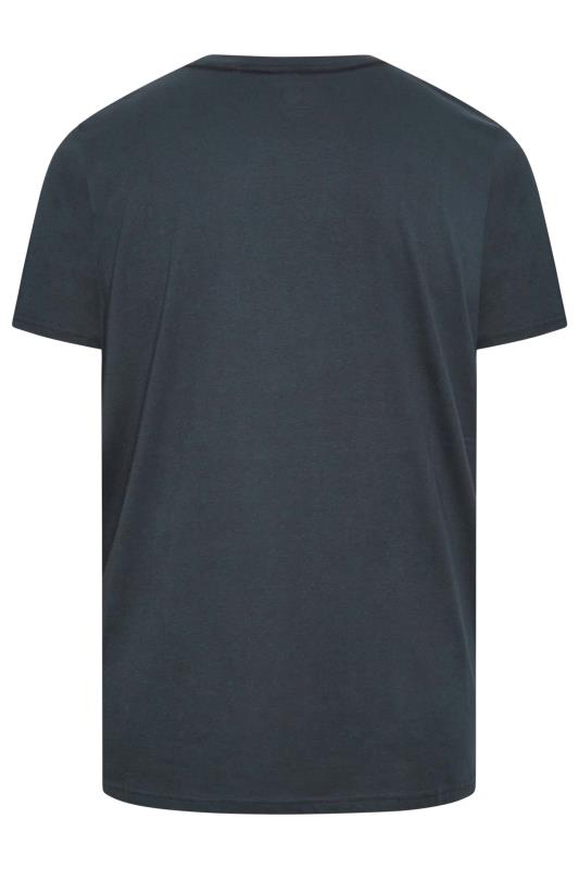 LAMBRETTA Big & Tall Plus Size Navy Blue Scooter Print T-Shirt | BadRhino  4