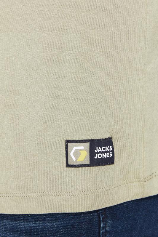 JACK & JONES Green Logan T-Shirt | BadRhino  4
