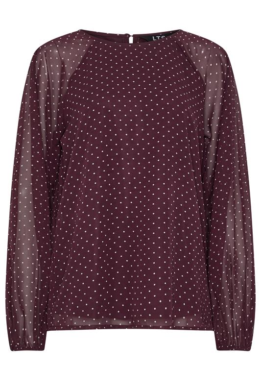LTS Tall Women's Red Polka Dot Top | Long Tall Sally 5