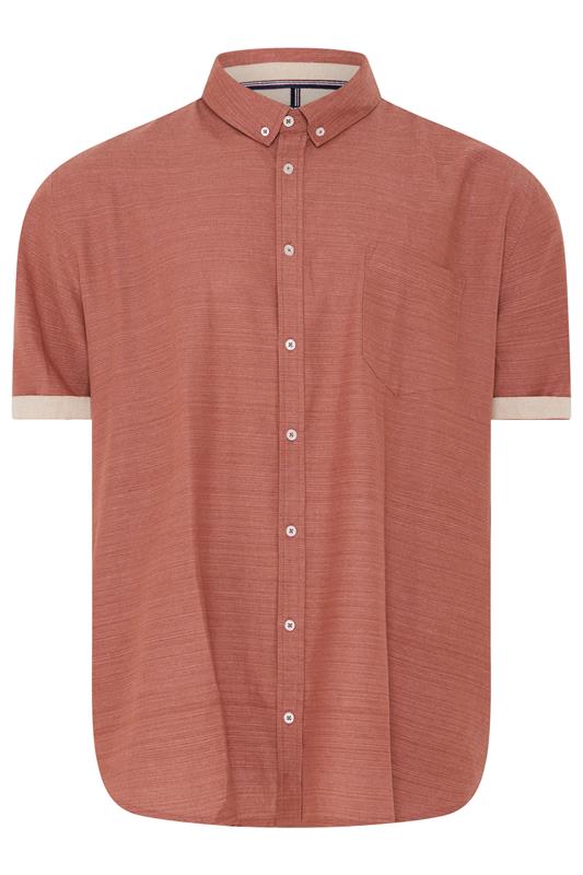 BadRhino Big & Tall Clay Orange Short Sleeve Slub Shirt | BadRhino 6