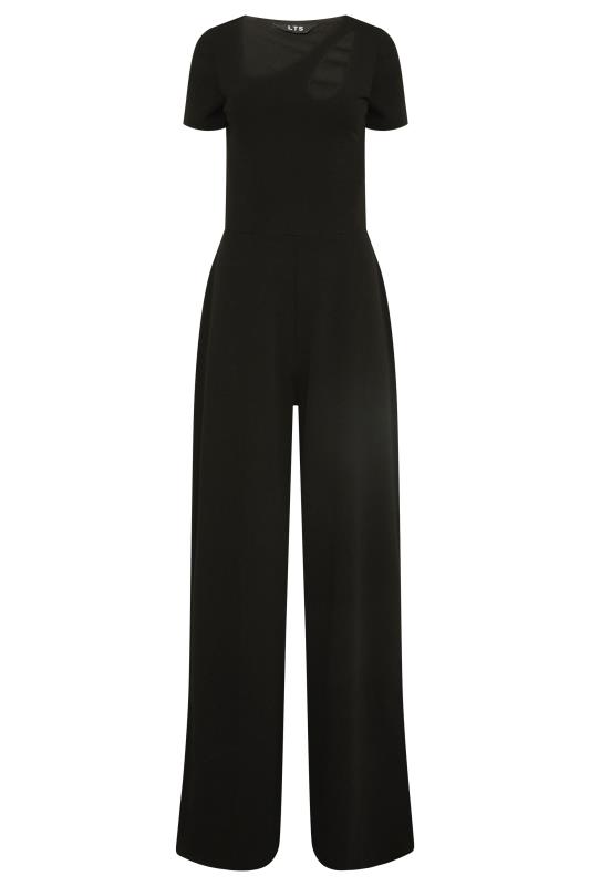 LTS Tall Women's Black Cut Out Neck Wide Leg Jumpsuit | Long Tall Sally  6