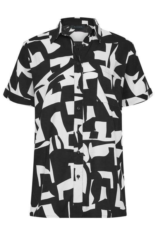 PixieGirl Black Abstract Print Shirt | PixieGirl  6