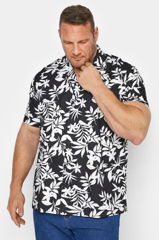 Men's  BadRhino Big & Tall Black Floral Shirt