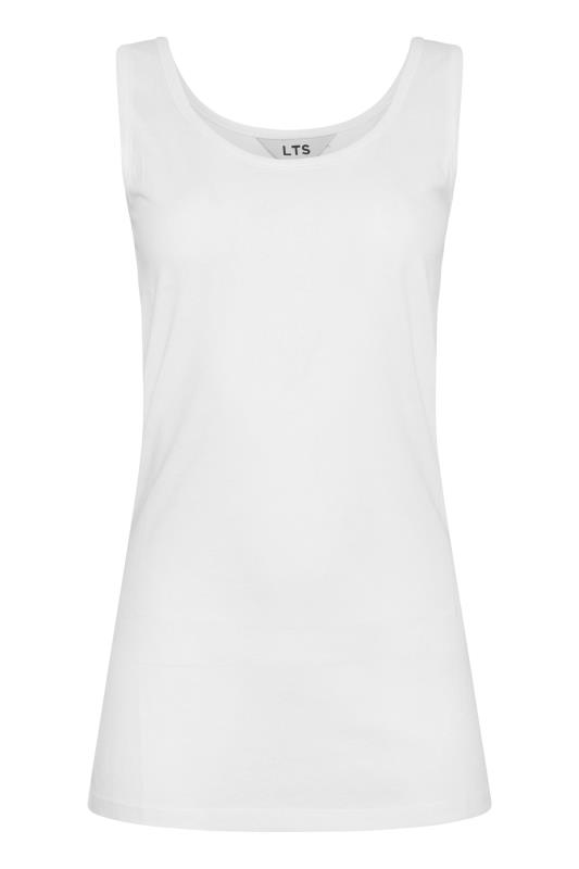 LTS Tall White Vest Top 5