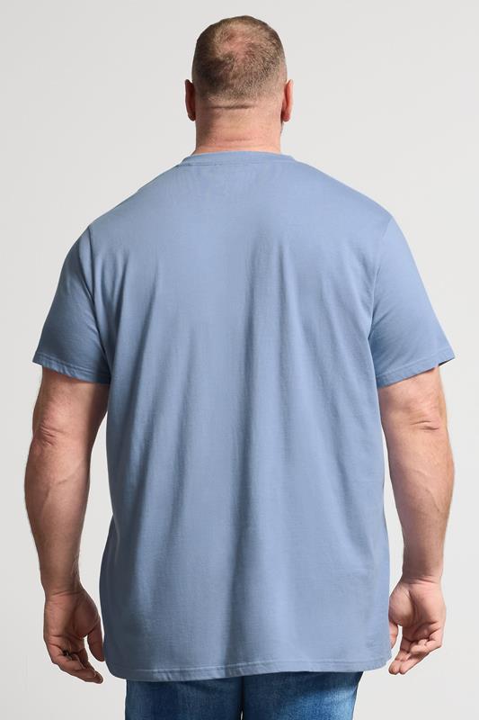 BadRhino Big & Tall Navy Blue 5 Pack Extra Long V-Neck T-Shirts | BadRhino 5