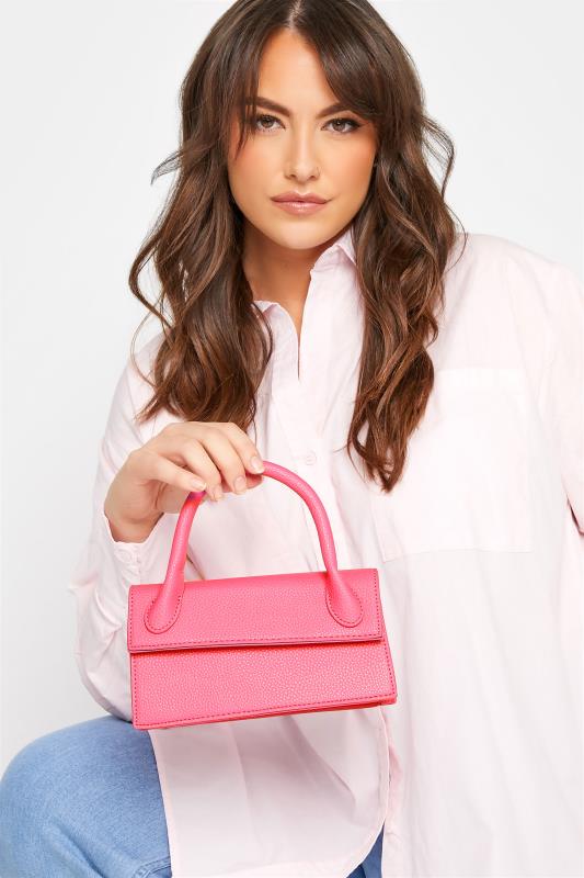 Pink Top Handle Crossbody Bag | Yours Clothing  2