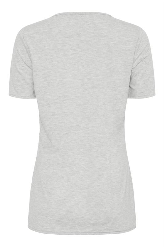 LTS Tall Grey 'Empowered Women' Slogan T-Shirt_BK.jpg