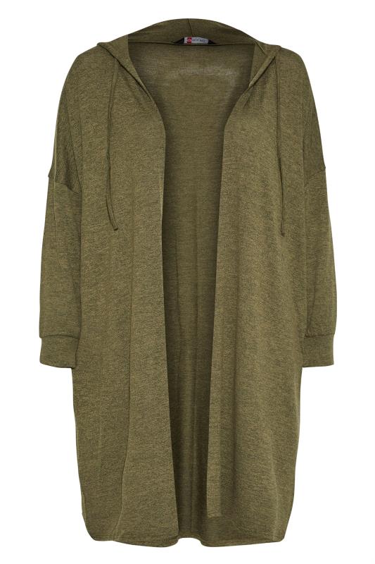 Olive Green Soft Touch Hooded Cardigan_F.jpg