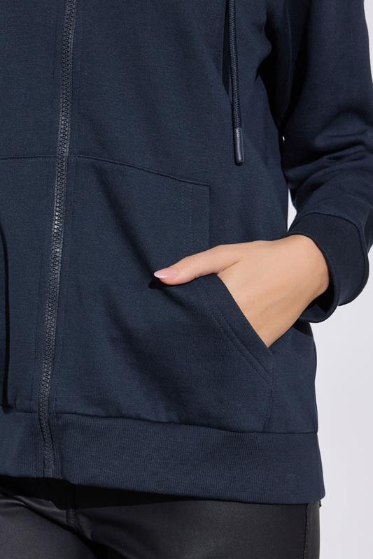 M&Co Navy Blue Essential Zip Hoodie | M&Co 4