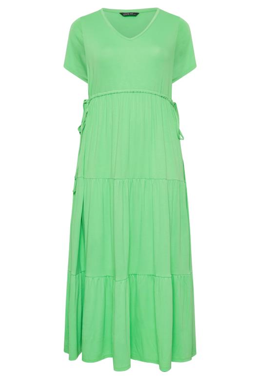 LIMITED COLLECTION Curve Plus Size Light Green Adjustable Waist Maxi Dress | Yours Clothing  8