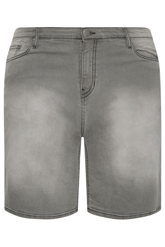 BadRhino Big & Tall Grey Denim Shorts | BadRhino 3