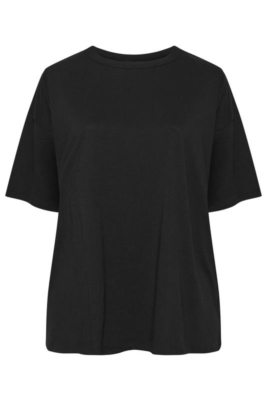 Curve Black Oversized Boxy T-Shirt 6