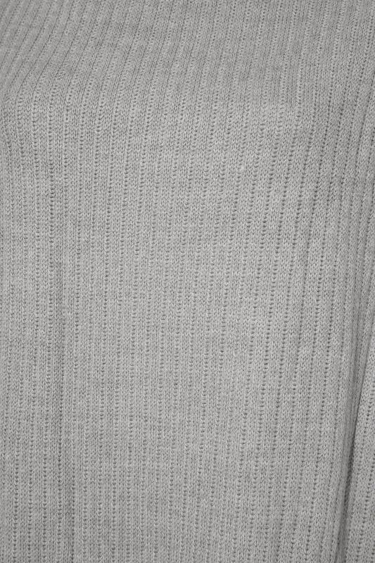 Grey Ribbed Knit Tabard Vest_S.jpg